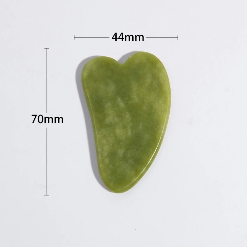 “3 - in - 1 Jade Glow Sculpting Set – Gua Sha, Roller & Stone" - Auracel