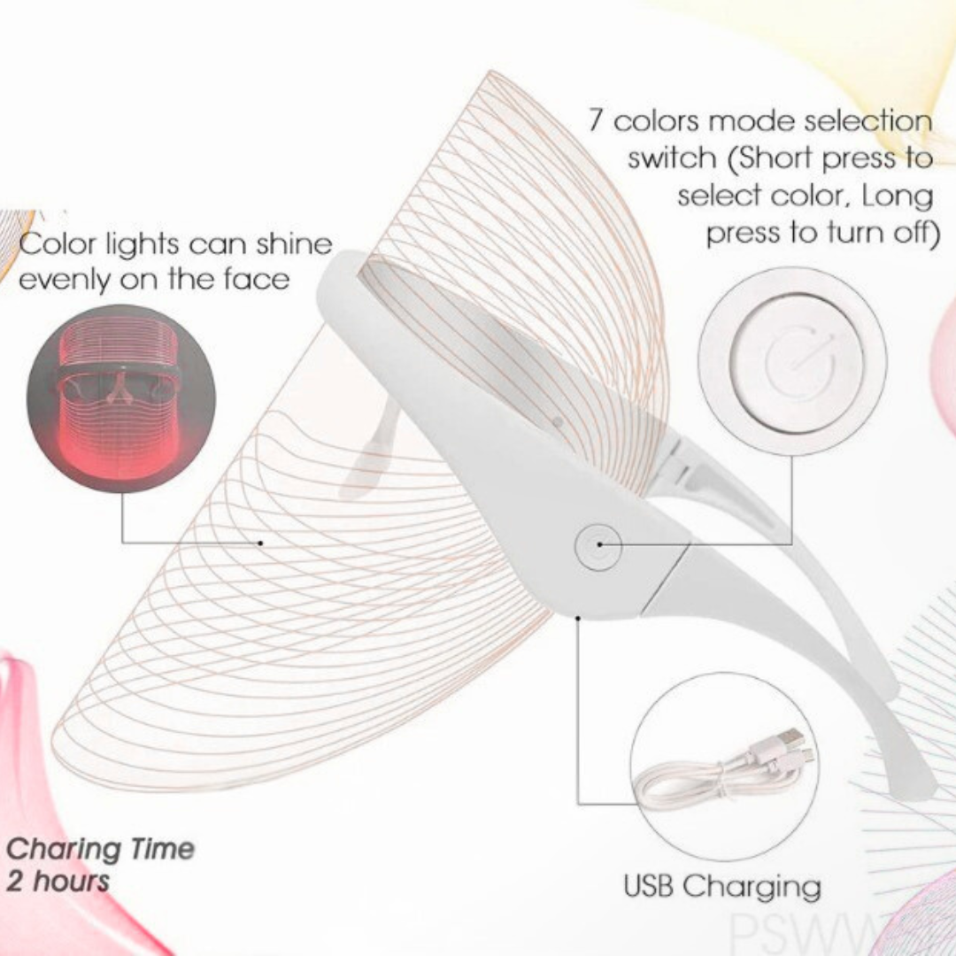 LED Facial Therapy Mask – Anti-Aging, Acne-Fighting Skincare Tool for Radiant Skin"